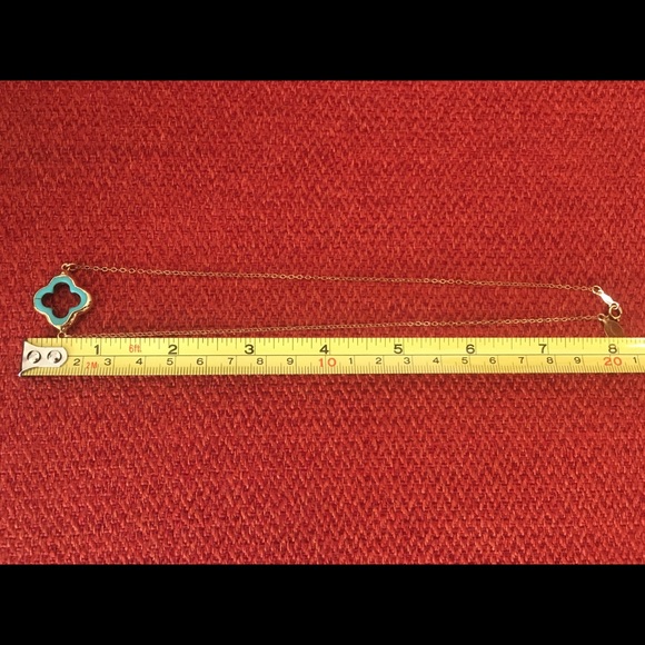 Turquoise/Gold Necklace - Picture 6 of 6